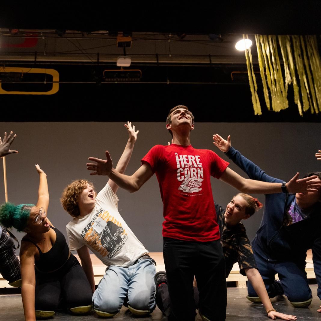  Students rehearse Shrek the Musical
